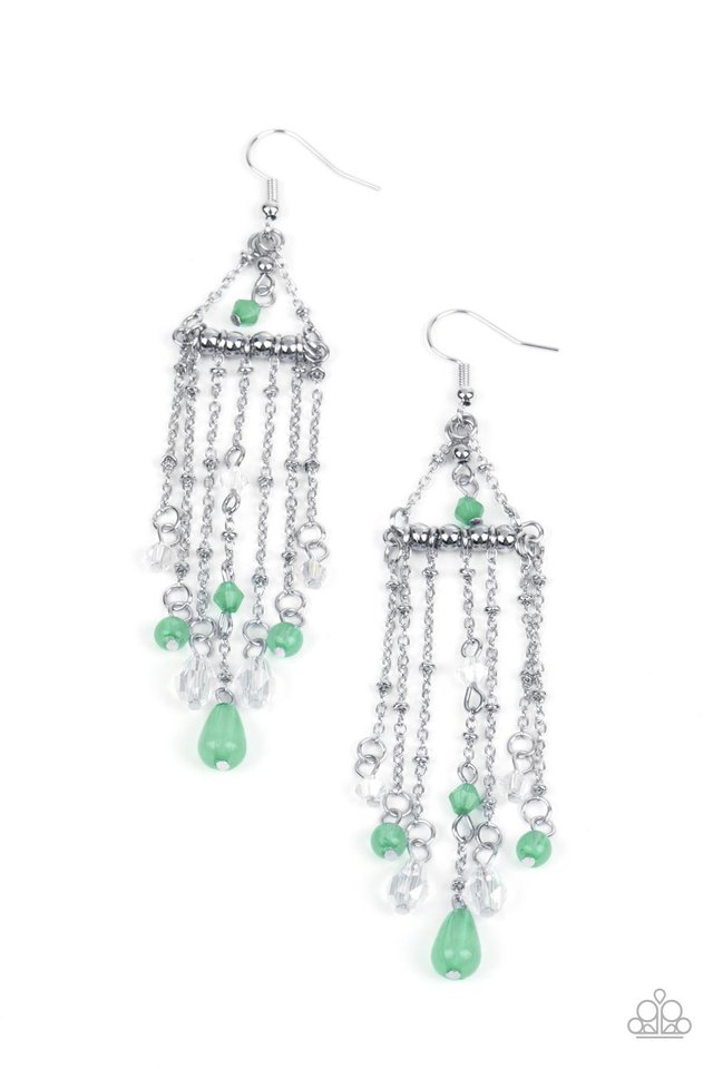 Marina Breeze - Green - Paparazzi Earring Image