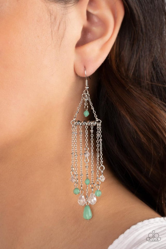 Marina Breeze - Green - Paparazzi Earring Image