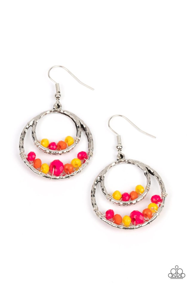 Bustling Beads - Multi - Paparazzi Earring Image