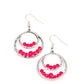 Bustling Beads - Pink - Paparazzi Earring Image