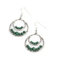 Bustling Beads - Green - Paparazzi Earring Image