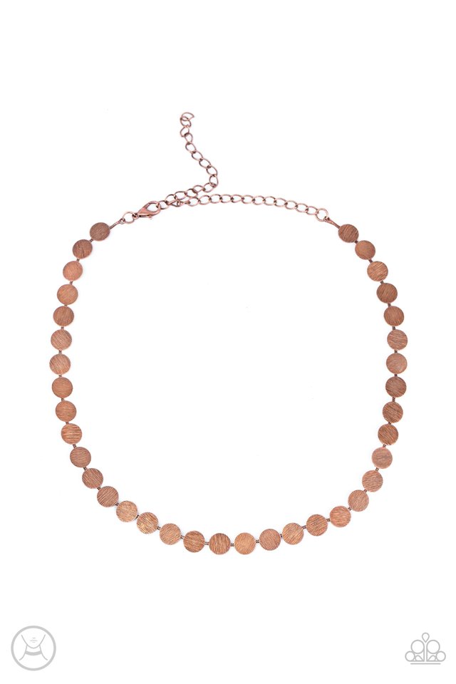 Flash Mob Flicker - Copper - Paparazzi Necklace Image