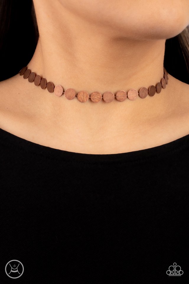 Flash Mob Flicker - Copper - Paparazzi Necklace Image