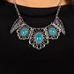 Glimmering Groves - Blue - Paparazzi Necklace Image