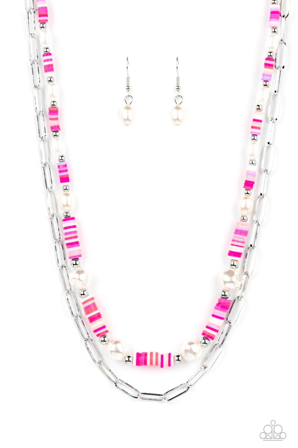 Paparazzi Necklace ~ Tidal Trendsetter - Pink