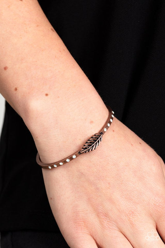 Free-Spirited Shimmer - Copper - Paparazzi Bracelet Image