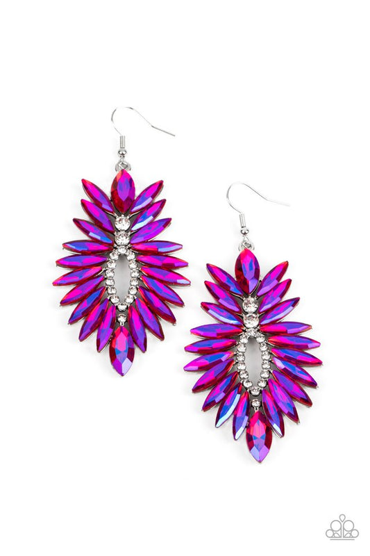 Turn up the Luxe - Pink - Paparazzi Earring Image