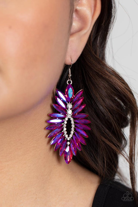 Turn up the Luxe - Pink - Paparazzi Earring Image