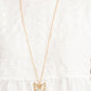 Gives Me Butterflies - Gold - Paparazzi Necklace Image