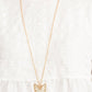 Gives Me Butterflies - Gold - Paparazzi Necklace Image