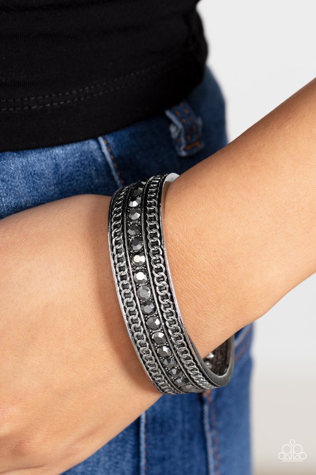 Grit Goals - Silver - Paparazzi Bracelet Image