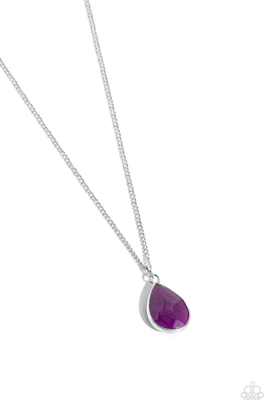 Sparkling Stones - Purple - Paparazzi Necklace Image