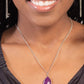 Sparkling Stones - Purple - Paparazzi Necklace Image