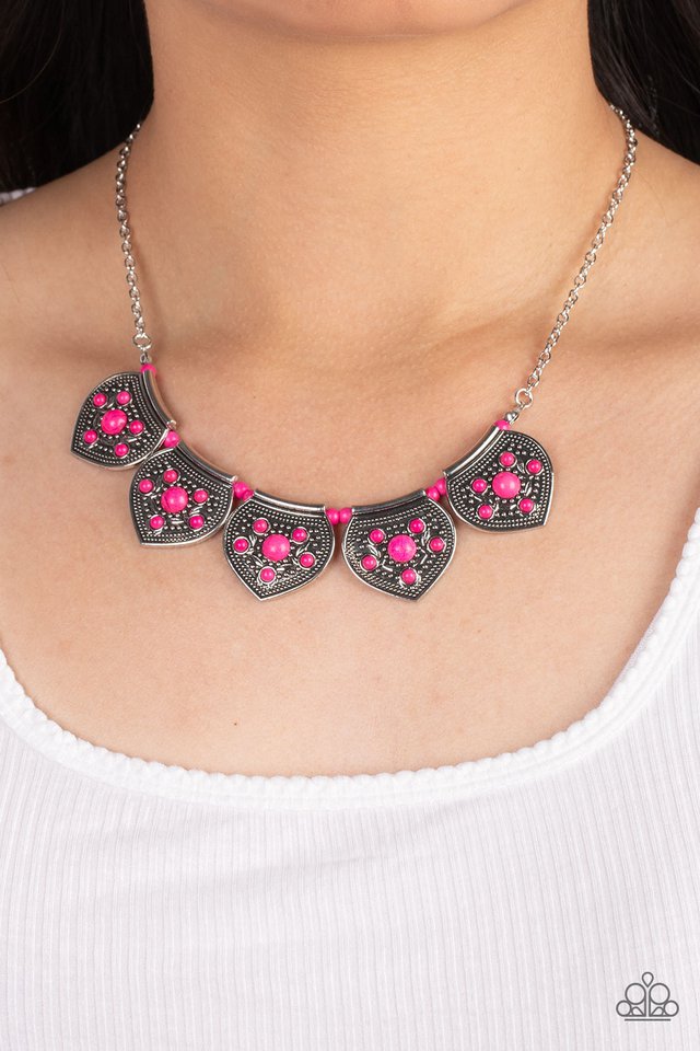 Badlands Basin - Pink - Paparazzi Necklace Image