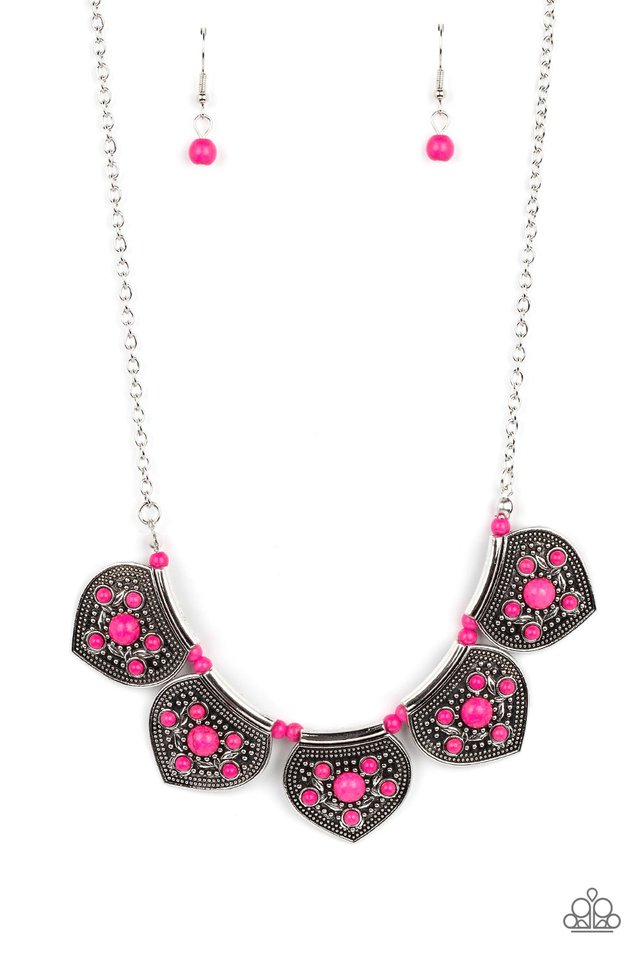 Badlands Basin - Pink - Paparazzi Necklace Image