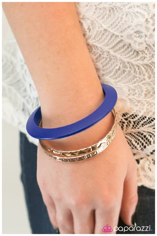 Paparazzi Bracelet ~ Egyptian Elegance - Blue