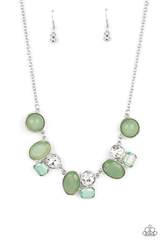 Fantasy World - Green - Paparazzi Necklace Image