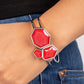 Tourist TRAPEZOID - Red - Paparazzi Bracelet Image