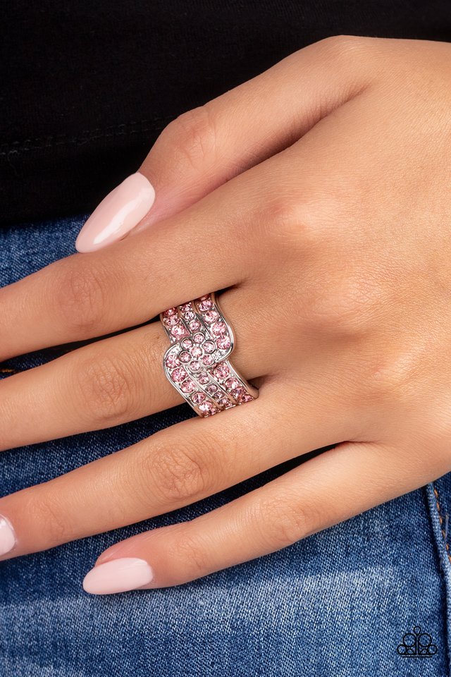 No Flowers Barred - Pink - Paparazzi Ring Image