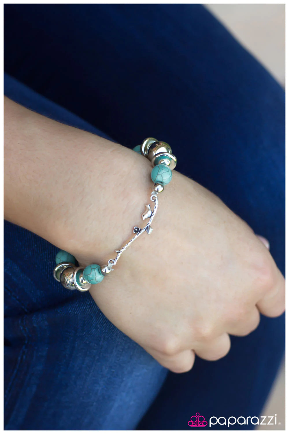 Paparazzi Bracelet ~ A Little Bird Told Me  - Blue