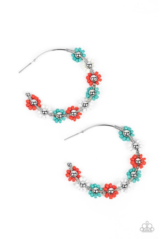 Growth Spurt - Red - Paparazzi Earring Image