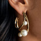 Metro Pier - Gold - Paparazzi Earring Image