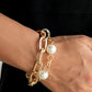 Nautical Mileage - Gold - Paparazzi Bracelet Image