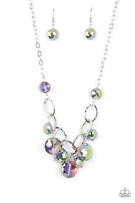 Paparazzi Necklace ~ Rhinestone River - Multi