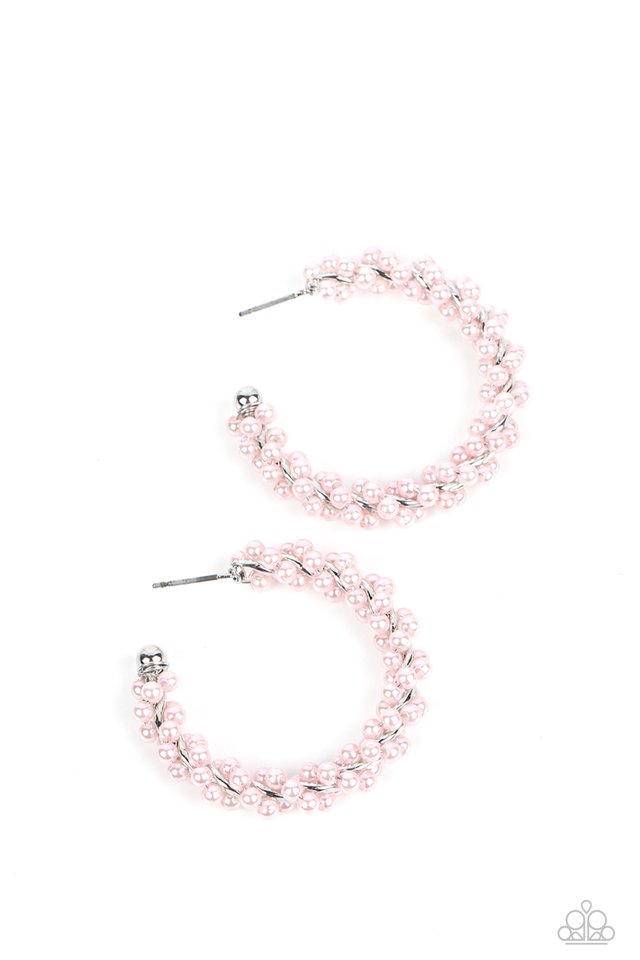 Yacht Royale - Pink - Paparazzi Earring Image