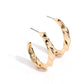 HOOP it Up - Gold - Paparazzi Earring Image