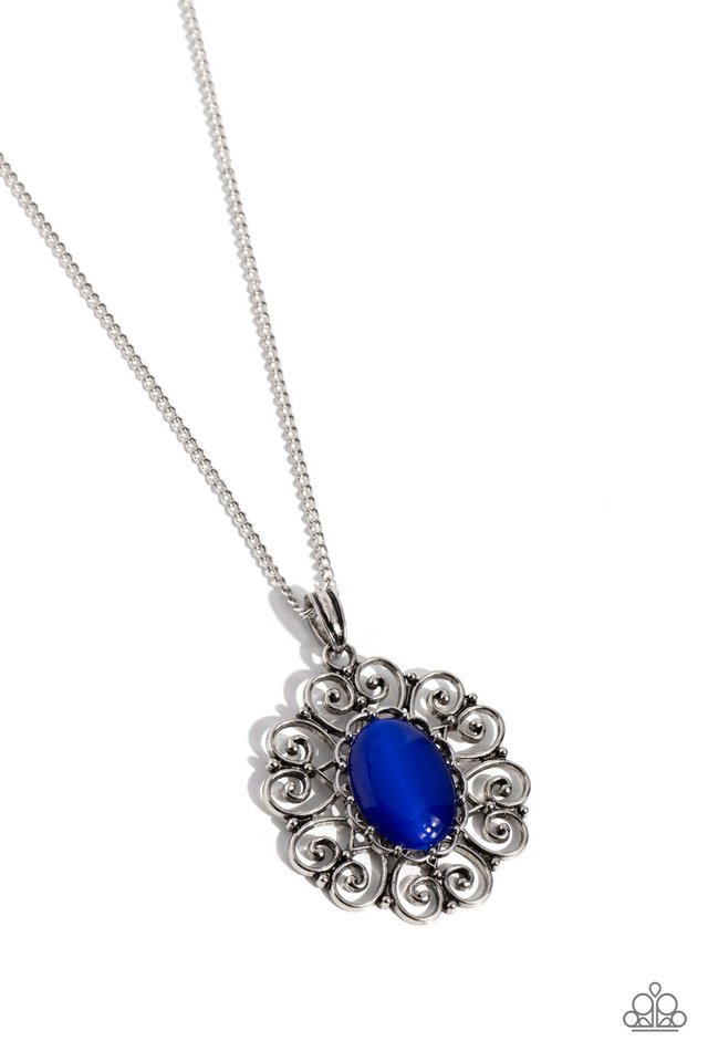 Sentimental Sabbatical - Blue - Paparazzi Necklace Image