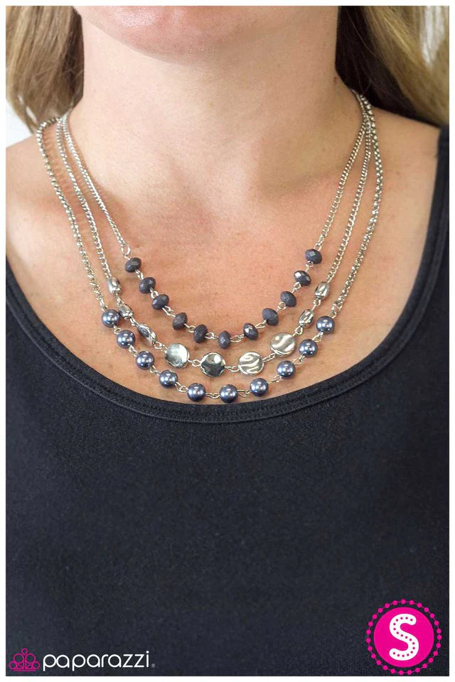 Paparazzi Necklace ~ Living The Glamorous Life - Silver