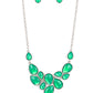 Keeps GLOWING and GLOWING - Green - Paparazzi Necklace Image