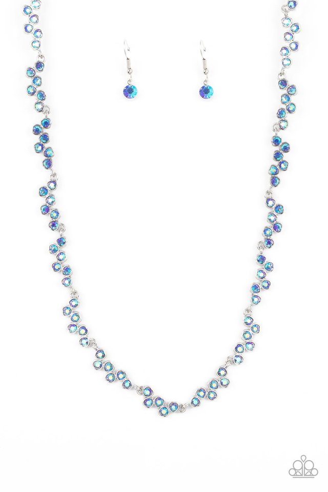 GLOWING Admiration - Blue - Paparazzi Necklace Image