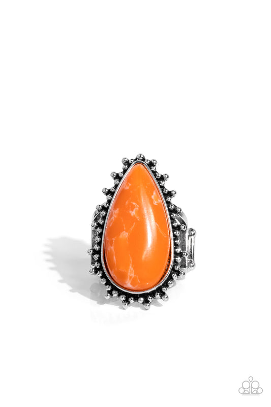 Paparazzi Ring ~ Down-to-Earth Essence - Orange