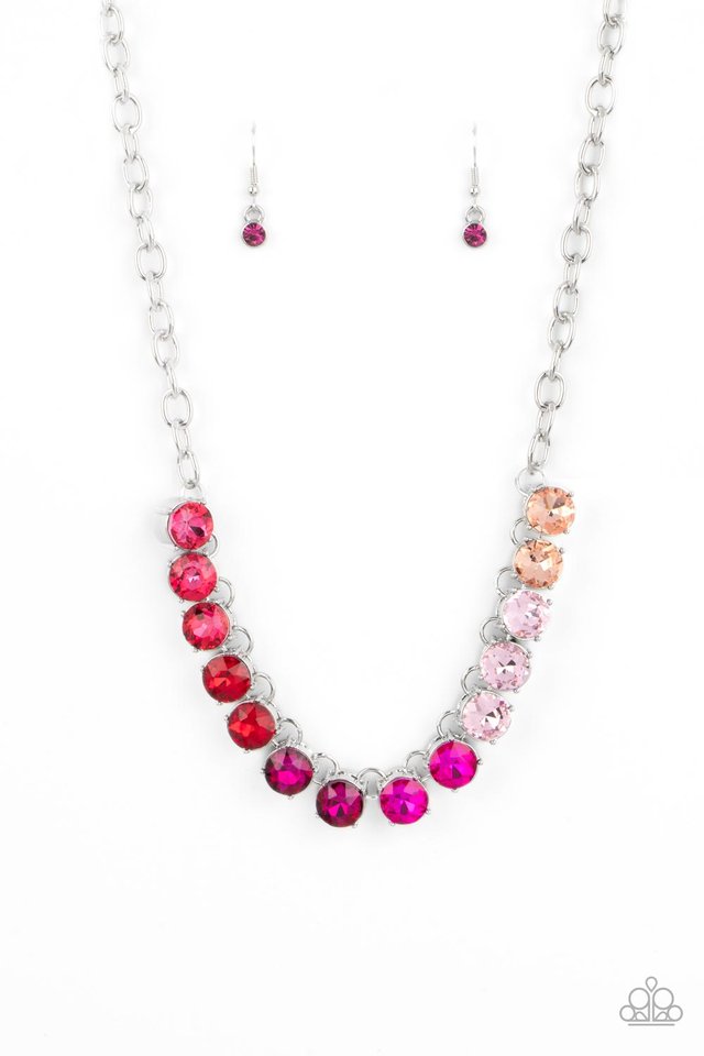 Rainbow Resplendence - Pink - Paparazzi Necklace Image