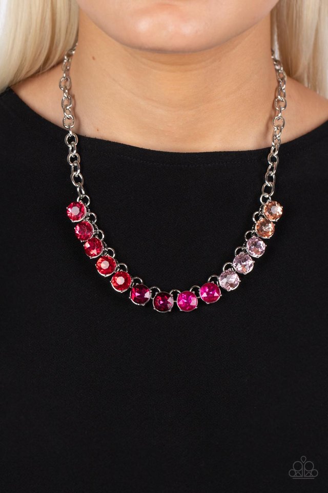 Rainbow Resplendence - Pink - Paparazzi Necklace Image