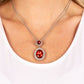 Castle Diamonds - Red - Paparazzi Necklace Image