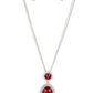 Castle Diamonds - Red - Paparazzi Necklace Image