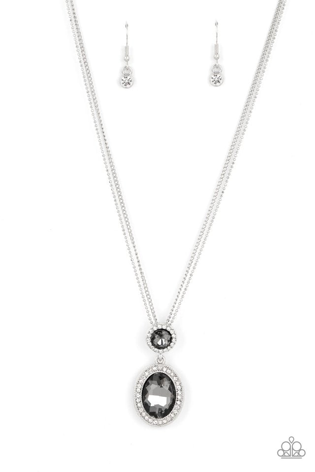 Castle Diamonds - Silver - Paparazzi Necklace Image