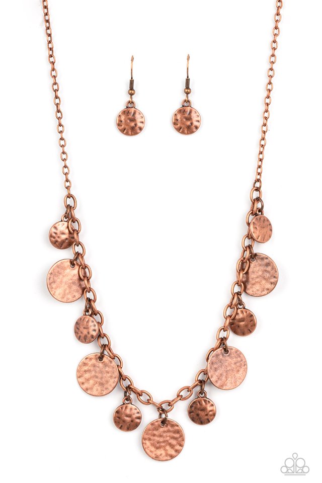 Model Medallions - Copper - Paparazzi Necklace Image