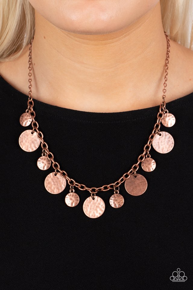 Model Medallions - Copper - Paparazzi Necklace Image