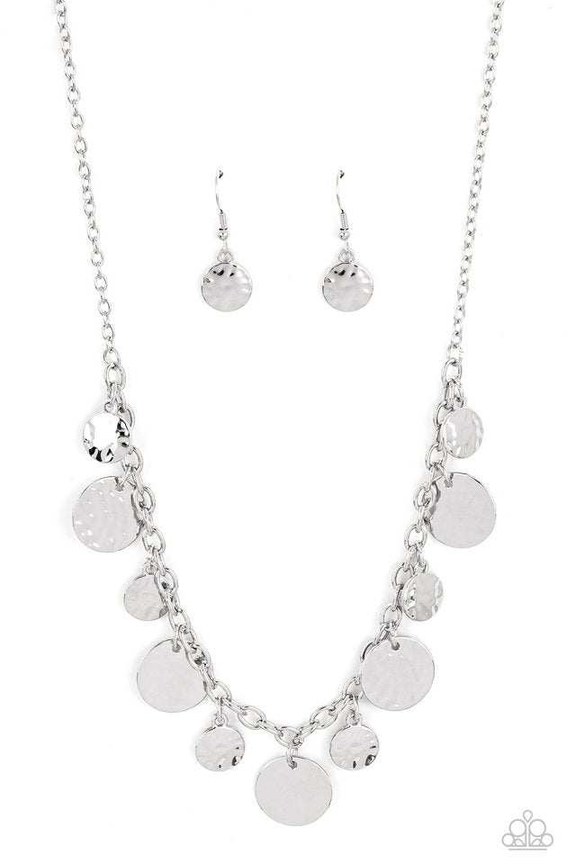 Model Medallions - Silver - Paparazzi Necklace Image