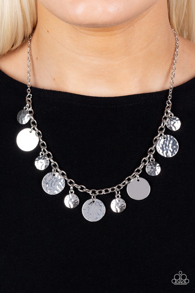 Model Medallions - Silver - Paparazzi Necklace Image