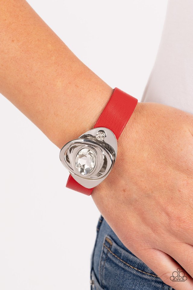 Pasadena Prairies - Red - Paparazzi Bracelet Image