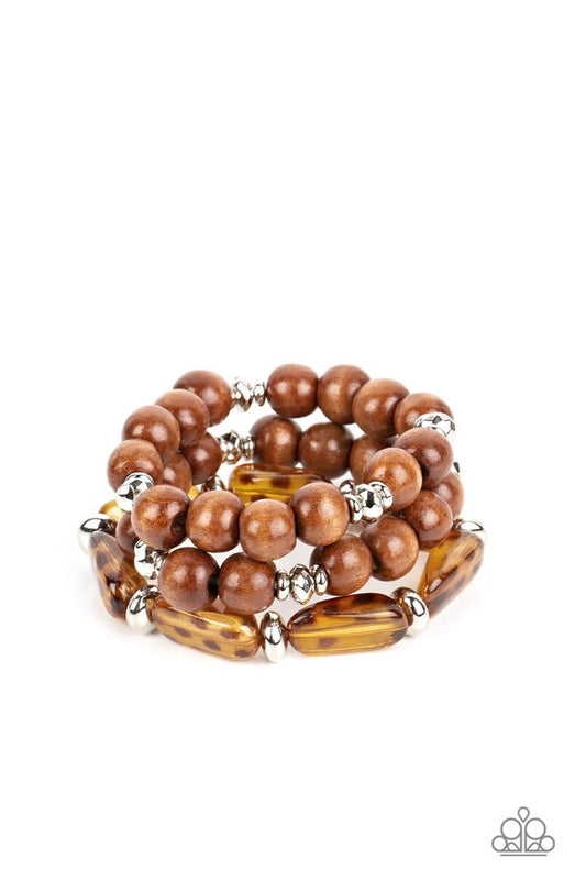 WILD-Mannered - Brown - Paparazzi Bracelet Image