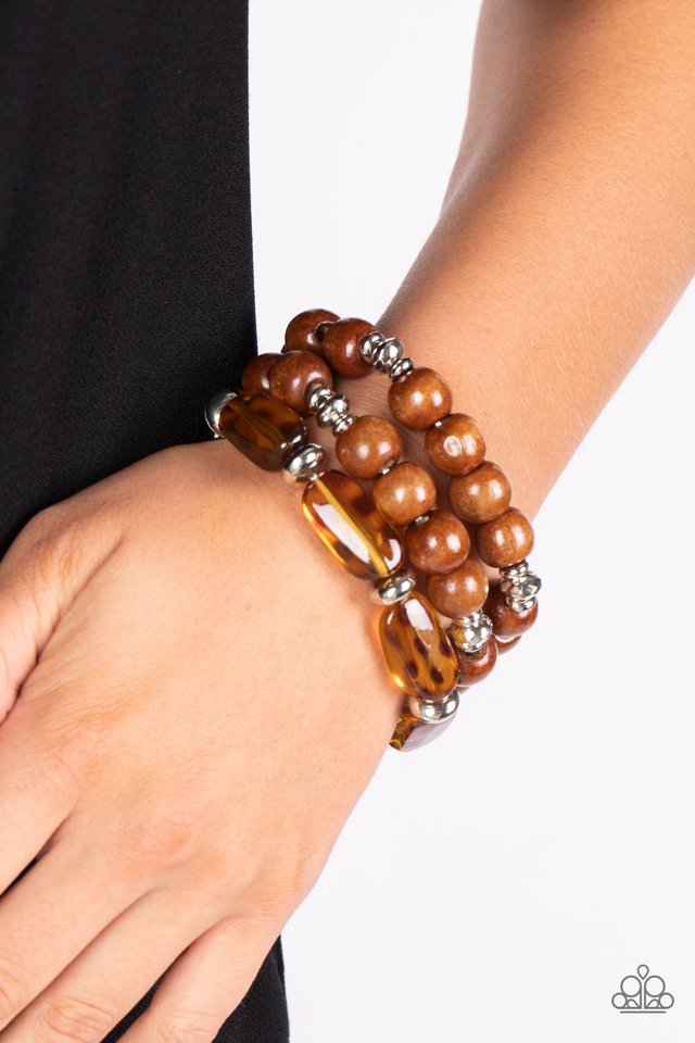 WILD-Mannered - Brown - Paparazzi Bracelet Image