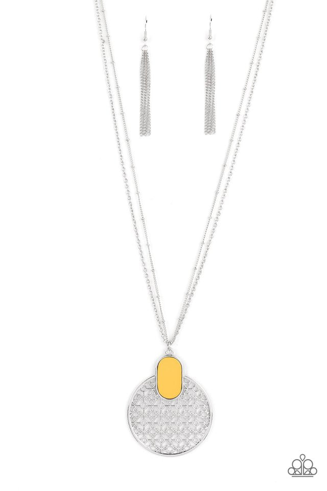 South Beach Beauty - Yellow - Paparazzi Necklace Image