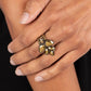 Ice-Cold Couture - Brass - Paparazzi Ring Image