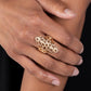 Curled Crown - Gold - Paparazzi Ring Image